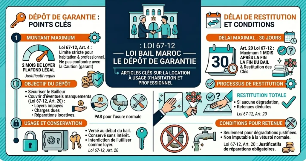 Infographie d'article 67-12 de la loi de bail au Maroc
