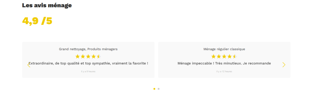 Notation et avis clients 
