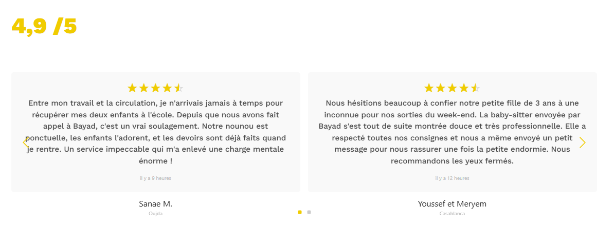 Notations et avis clients