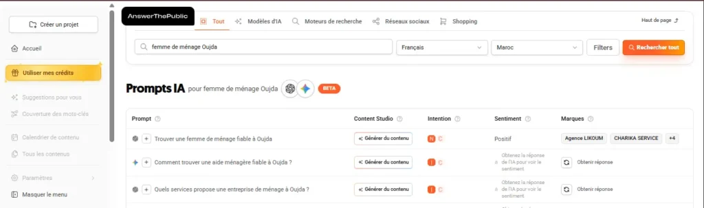 Questions populaires sur femmes de ménage à Oujda 