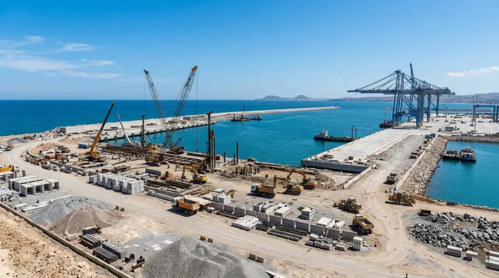 Chantier Nador West Med, projet structurant de l'Oriental marocain