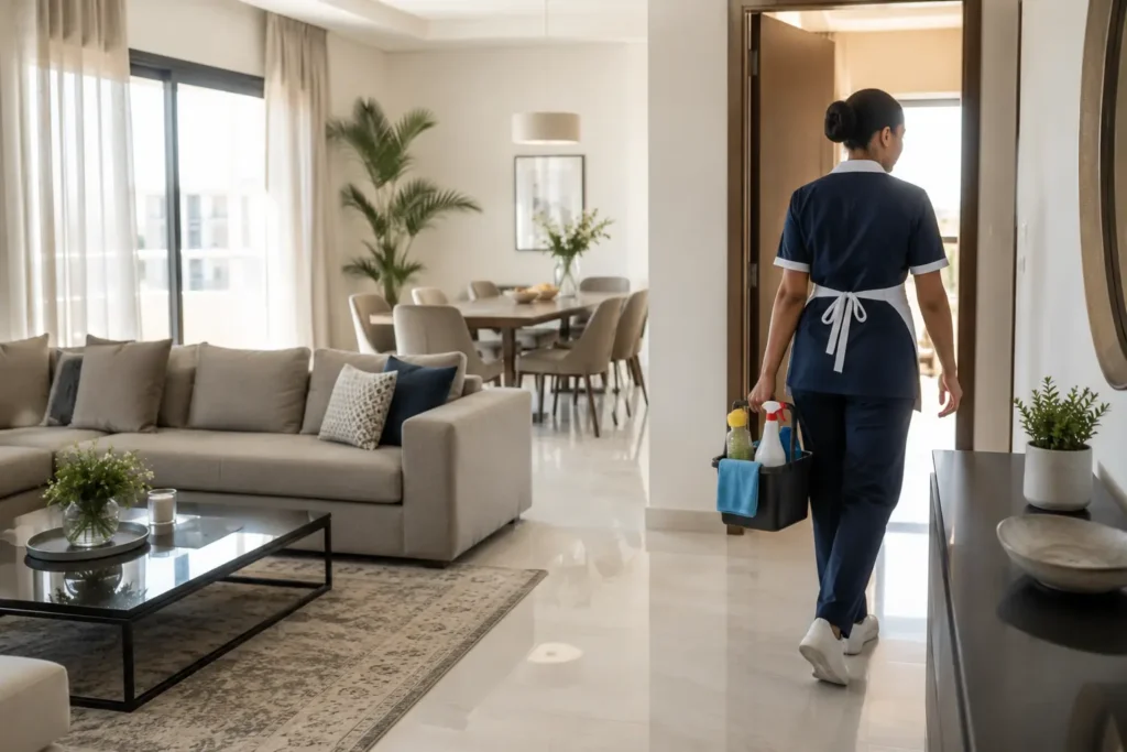 Femme de ménage professionnelle à domicile au Maroc